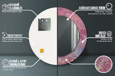 Espelho decorativo redondo Festival de cores