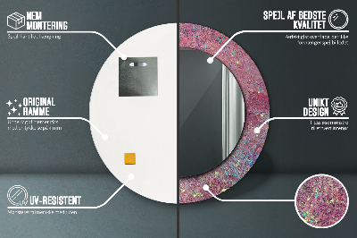 Espelho decorativo redondo Festival de cores