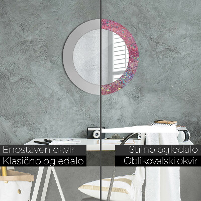 Espelho decorativo redondo Festival de cores