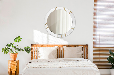 Espelho redondo decorativo Composição linear