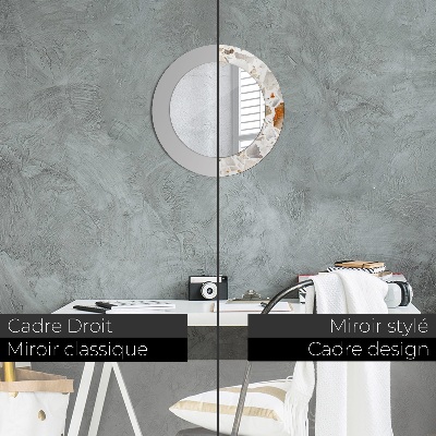 Espelho decorativo redondo Fundo de terrazzo