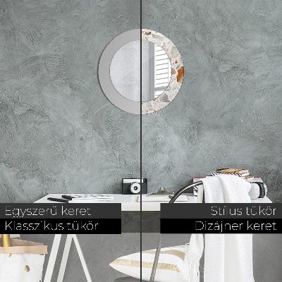 Espelho decorativo redondo Fundo de terrazzo