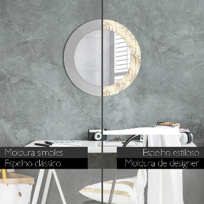 Espelho decorativo redondo Composição Art Déco