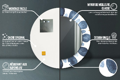 Espelho redondo decorativo Mandala da lua