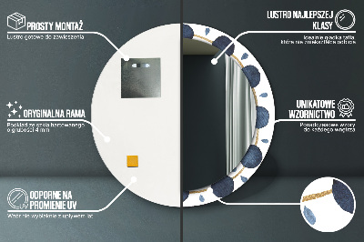 Espelho redondo decorativo Mandala da lua