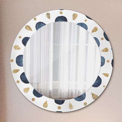 Espelho redondo decorativo Mandala da lua