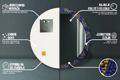 Espelho redondo decorativo Composição decorativa