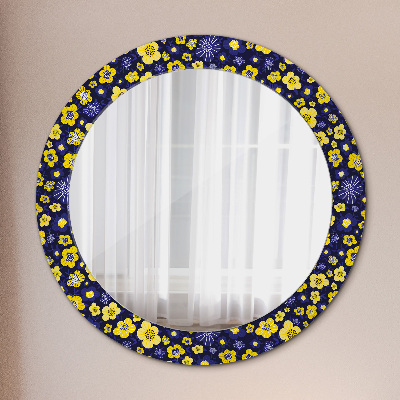 Espelho decorativo redondo Pequenas flores doces