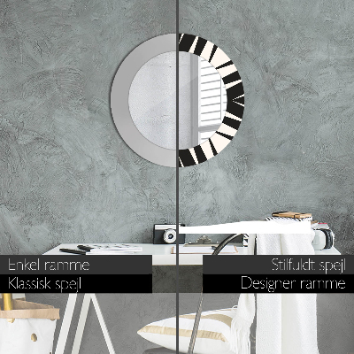Espelho decorativo redondo Geometria abstrata