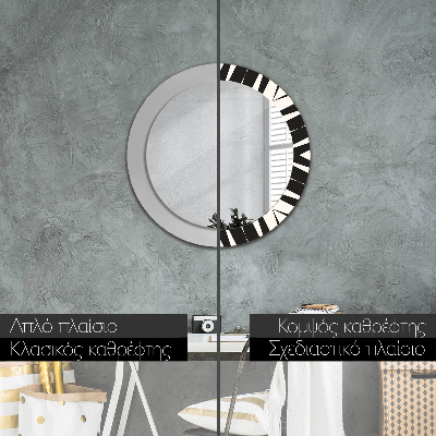 Espelho decorativo redondo Geometria abstrata