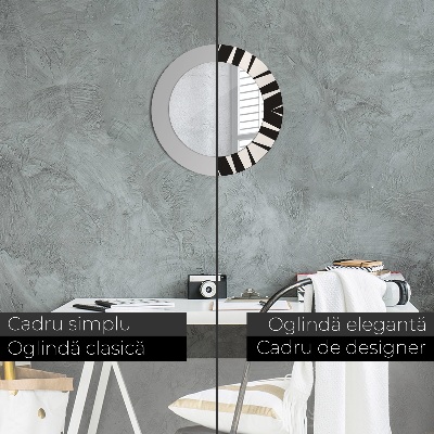 Espelho decorativo redondo Geometria abstrata