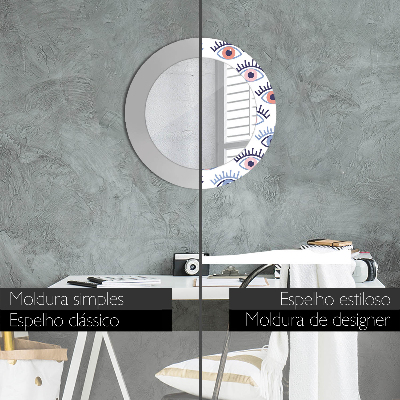 Espelho redondo decorativo Estilo de olho moderno