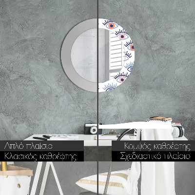 Espelho redondo decorativo Estilo de olho moderno