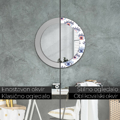 Espelho redondo decorativo Estilo de olho moderno