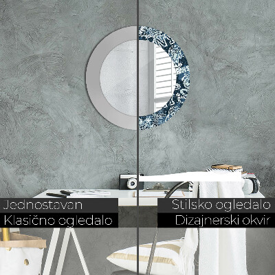 Espelho redondo decorativo Colagem ny