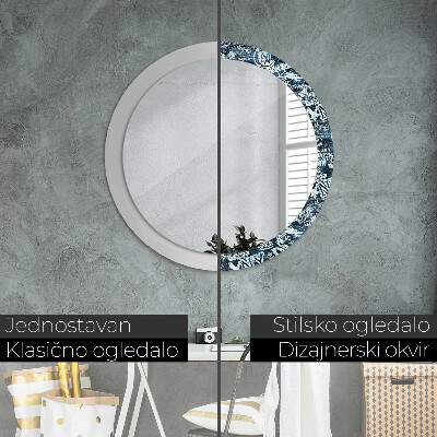 Espelho redondo decorativo Colagem ny