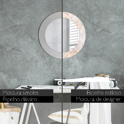 Espelho decorativo redondo Mosaico surrado