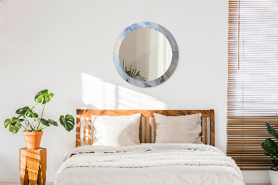 Espelho redondo decorativo Textura holográfica