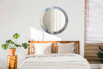 Espelho redondo decorativo Textura holográfica