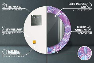 Espelho redondo decorativo Abstrato surreal