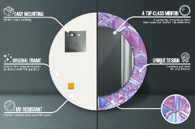 Espelho redondo decorativo Abstrato surreal