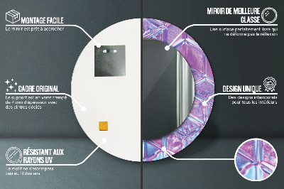 Espelho redondo decorativo Abstrato surreal