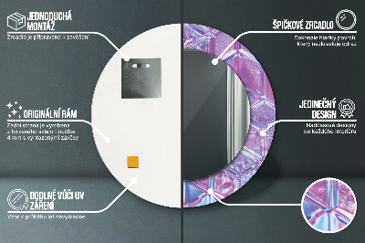 Espelho redondo decorativo Abstrato surreal