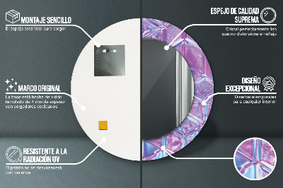 Espelho redondo decorativo Abstrato surreal