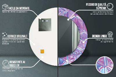 Espelho redondo decorativo Abstrato surreal