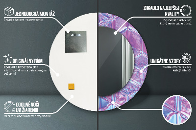 Espelho redondo decorativo Abstrato surreal