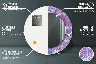 Espelho redondo decorativo Abstrato surreal