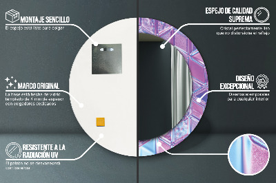 Espelho redondo decorativo Abstrato surreal