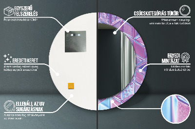 Espelho redondo decorativo Abstrato surreal