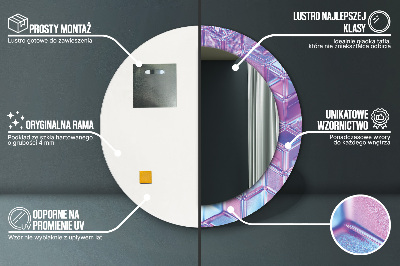 Espelho redondo decorativo Abstrato surreal