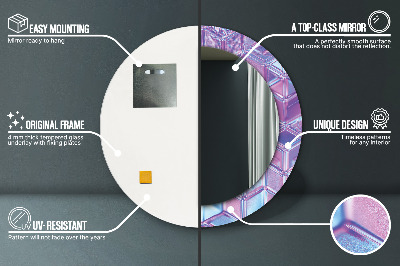 Espelho redondo decorativo Abstrato surreal