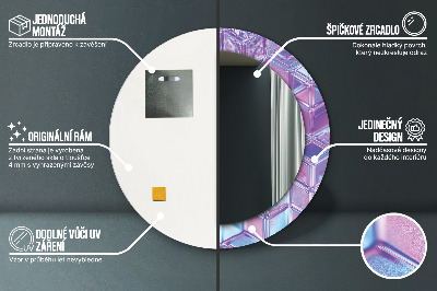 Espelho redondo decorativo Abstrato surreal