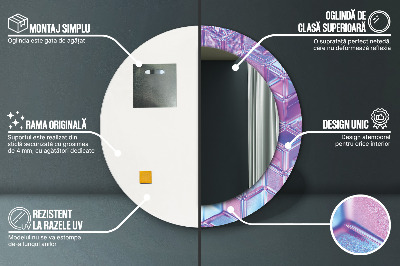 Espelho redondo decorativo Abstrato surreal