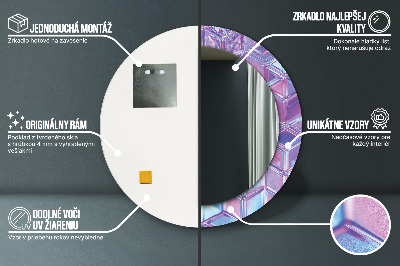 Espelho redondo decorativo Abstrato surreal