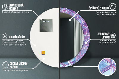 Espelho redondo decorativo Abstrato surreal