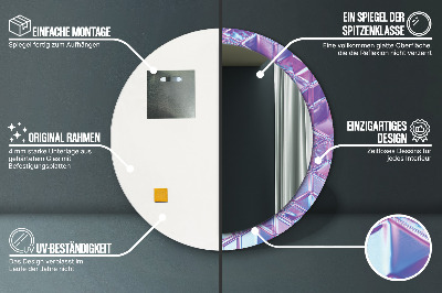 Espelho redondo decorativo Abstrato surreal