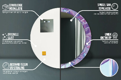 Espelho redondo decorativo Abstrato surreal