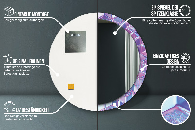 Espelho redondo decorativo Abstrato surreal