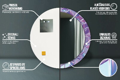 Espelho redondo decorativo Abstrato surreal