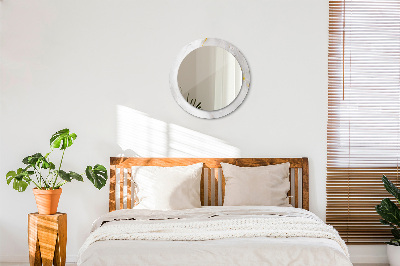 Espelho redondo decorativo Mármore brilhante