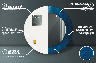 Espelho redondo decorativo Arte abstrata