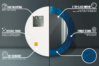 Espelho redondo decorativo Arte abstrata