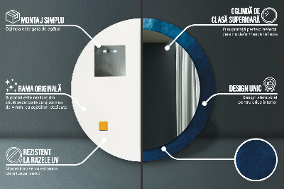 Espelho redondo decorativo Arte abstrata