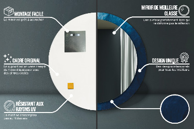 Espelho redondo decorativo Arte abstrata