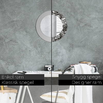Espelho decorativo redondo Fluido abstrato