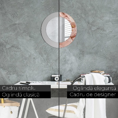 Espelho redondo decorativo Fluido abstrato